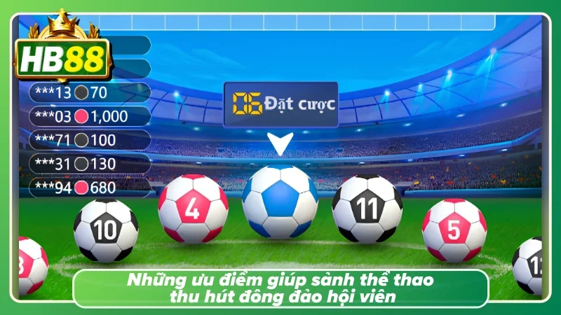 Cá cược thể thao HB88 cùng những lợi thế làm nên tên tuổi