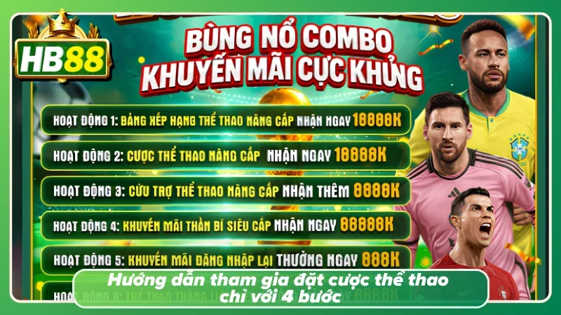Các bước tham gia cá cược thể thao HB88 cho người mới